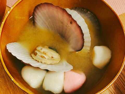 ひなまつり2021♡ホタテのお味噌汁